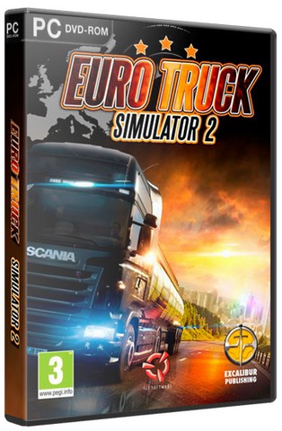 Обложка Euro Truck Simulator 2 [v 1.31.1s + 56 DLC] (2013) PC | RePack от xatab